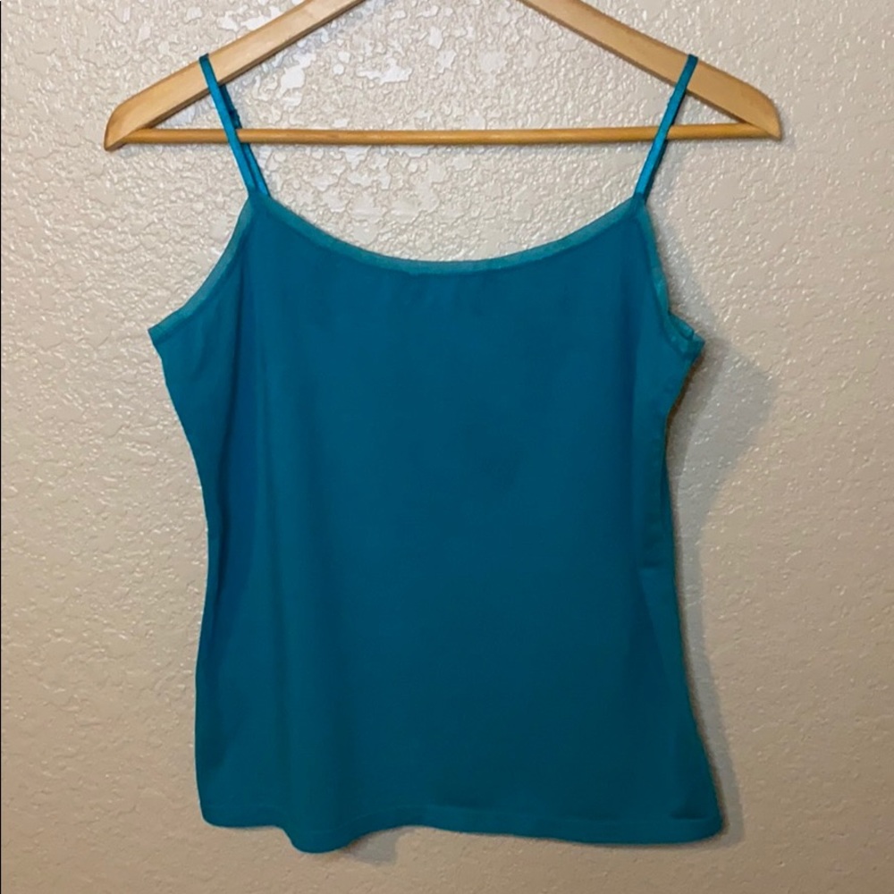 Ann Taylor teal tank, L